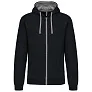  MEN'S CONTRAST HOODED FULL ZIP SWEATSHIRT - Kariban