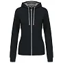  LADIES’ CONTRAST HOODED FULL ZIP SWEATSHIRT - Kariban