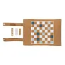  Britton pluteni sklopivi set za igru backgammona i dame - XD Collection