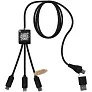 SCX.design C45 5-in-1 rPET charging cable with data transfer - SCX.design