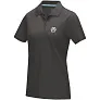 Graphite short sleeve women’s GOTS organic polo - Elevate NXT