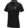 Graphite short sleeve women’s GOTS organic polo - Elevate NXT
