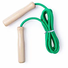 Skipping rope with wooden handles