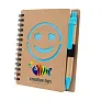  Notebook approx. B7 "smiling face" with ball pen