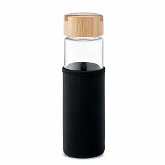 Staklena boca sa poklopcem od bambusa 600ml