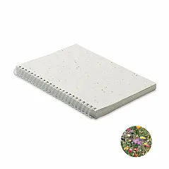 A5 notes s papirnatim koricama sa sjemenkama