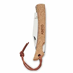 Foldable knife with cork