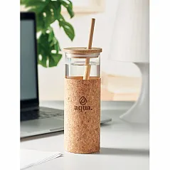 Staklena čaša za vodu u navlaci 450 ml