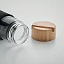 TINAROO Glass bottle bamboo lid 600ml