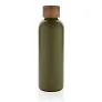  Wood RCS certified recycled stainless steel vacuum bottle - XD Collection