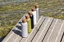  Wood RCS certified recycled stainless steel vacuum bottle - XD Collection