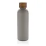  Wood RCS certified recycled stainless steel vacuum bottle - XD Collection