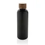  Wood RCS certified recycled stainless steel vacuum bottle - XD Collection