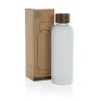 Wood RCS certified recycled stainless steel vacuum bottle - XD Collection