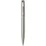 Didimis recycled stainless steel ballpoint and rollerball pen set (black ink) - Luxe
