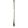Didimis recycled stainless steel ballpoint and rollerball pen set (black ink) - Luxe