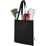 Madras 140 g/m2 GRS recycled cotton tote bag 7L