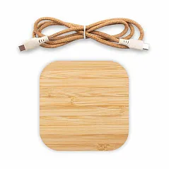 B'RIGHT bambus 10W bežični punjač