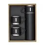 ATTU set of vacuum flask 500 ml and 3 mugs