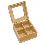 TUKAO bamboo tea box brown