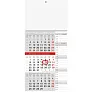  "Poslovni SIVO CRVENI planer" trodjelni kalendar