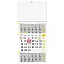  "Poslovni ŽUTO-SIVI" trodjelni kalendar, 12 list., dim:29,5x62cm, PVC vrećica, P/50