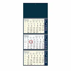 "Poslovni SIRIO Dark Blue" trodjelni kalendar
