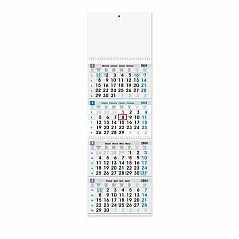 "Business BLUE-GREY" four part calendar
