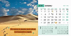 "MOTIVACIJSKI" 13 list., dim: 20,5x14,5 cm, stolni kalendar, koverta, P/100