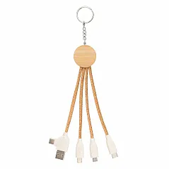 B'RIGHT pluteni kabel za punjenje s dijelom od bambusa