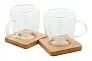 Mocaboo glass espresso cup set