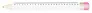 Sharpy 24 24 cm ruler, pencil