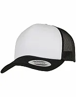 Classic Curved Foam Trucker Cap – White Front - Flexfit
