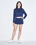  WOMEN'S TRI-BLEND CROPPED HOODIE - American Apparel
