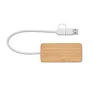 HUBBAM Bamboo USB 3 ports hub