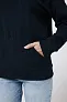  Iqoniq Trivor recycled polyester microfleece hoodie, storm grey - iqoniq