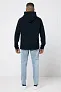  Iqoniq Trivor recycled polyester microfleece hoodie, storm grey - iqoniq