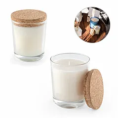 Aromatična svijeća u staklenoj čašici s plutenim poklopcem 180 g