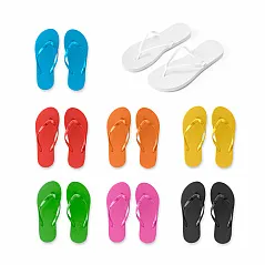 Comfortable slippers with PE sole and PVC strap