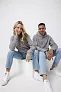  Iqoniq Trivor recycled polyester microfleece hoodie, storm grey - iqoniq