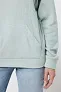  Iqoniq Trivor recycled polyester microfleece hoodie, storm grey - iqoniq