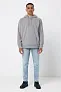  Iqoniq Trivor recycled polyester microfleece hoodie, storm grey - iqoniq