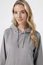  Iqoniq Trivor recycled polyester microfleece hoodie, storm grey - iqoniq