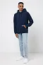  Iqoniq Trivor recycled polyester microfleece hoodie, storm grey - iqoniq