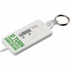 recycled tyre tread check keychain