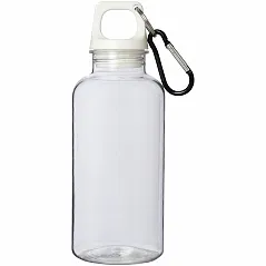 boca za vodu od RCS certificirane reciklirane plastike s karabinerom, 400 ml