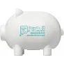 Oink recycled plastic piggy bank