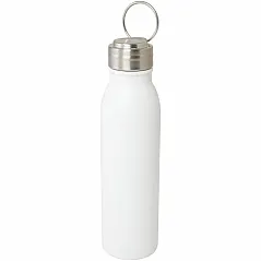 720 ml RCS certified stainless steel water bottle with metal loop