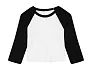  Women's Micro Rib 3/4 Raglan Baby Tee - Bella+Canvas