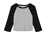  Women's Micro Rib 3/4 Raglan Baby Tee - Bella+Canvas